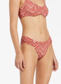 Jets - Bonita Ruched Hipster Swim Bikini Bottom