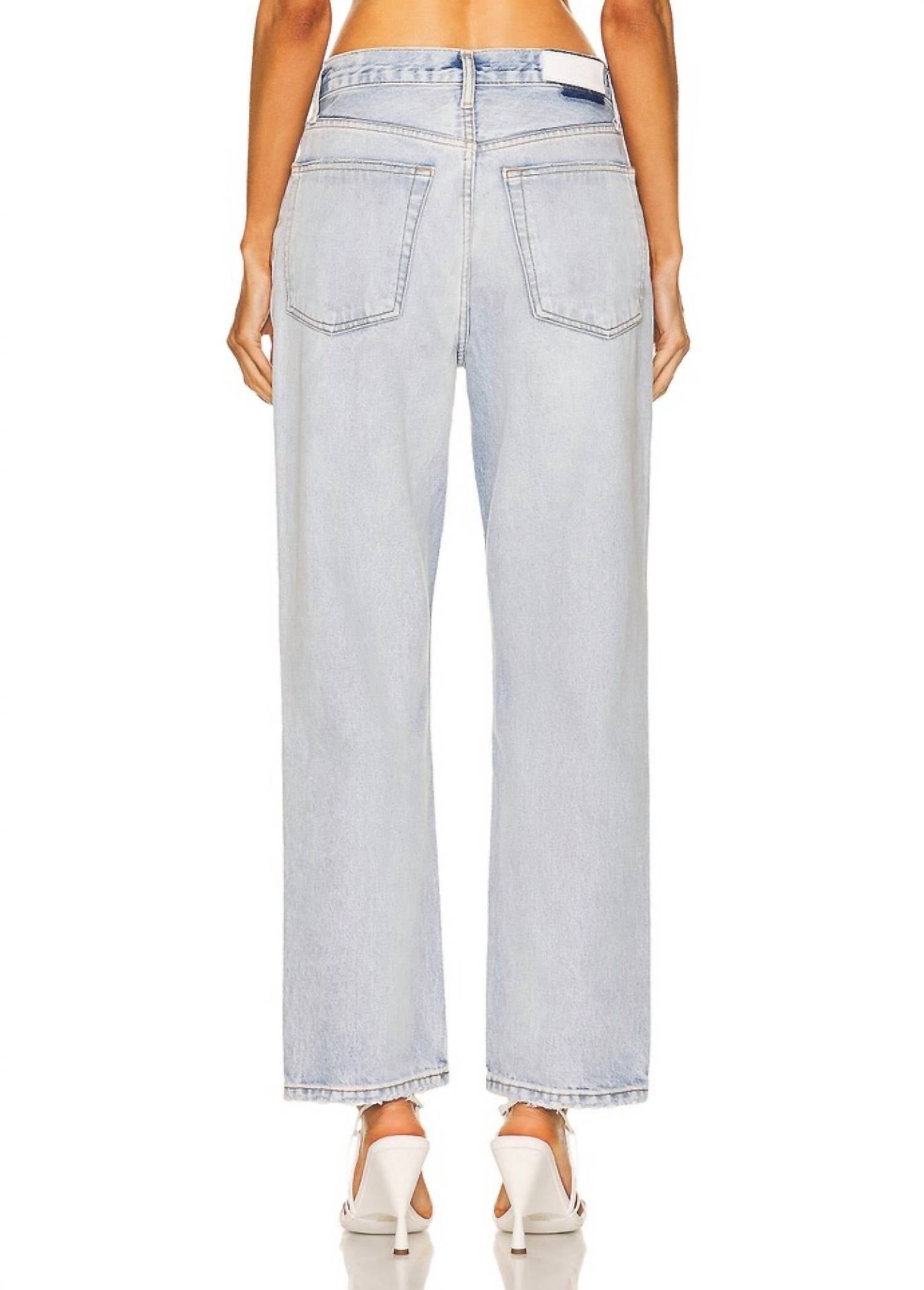 RE/DONE Women's 90’s Crop Low Slung Jean in vintage playa - women's jeans - alternate view