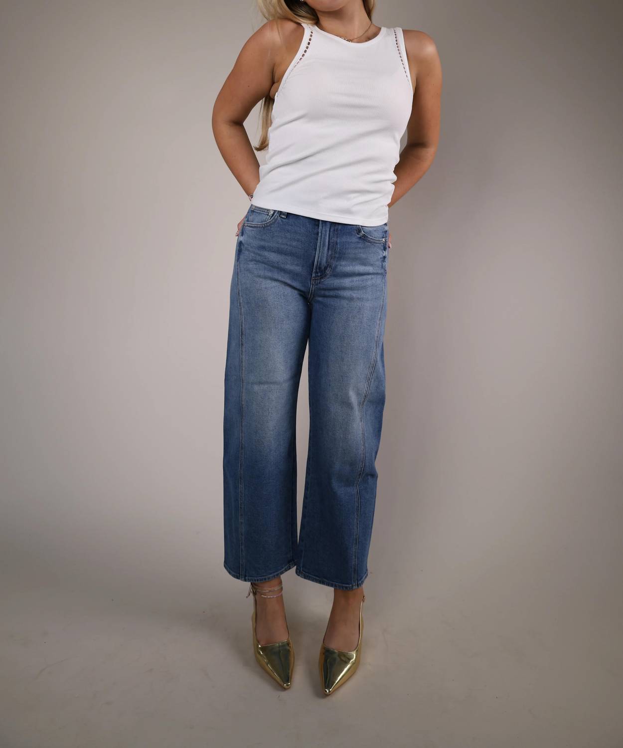 Z Supply - Women's Luna High Rise Bowed Crop Jeans