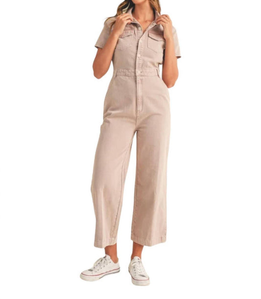 Mable - Button Up Jumpsuit