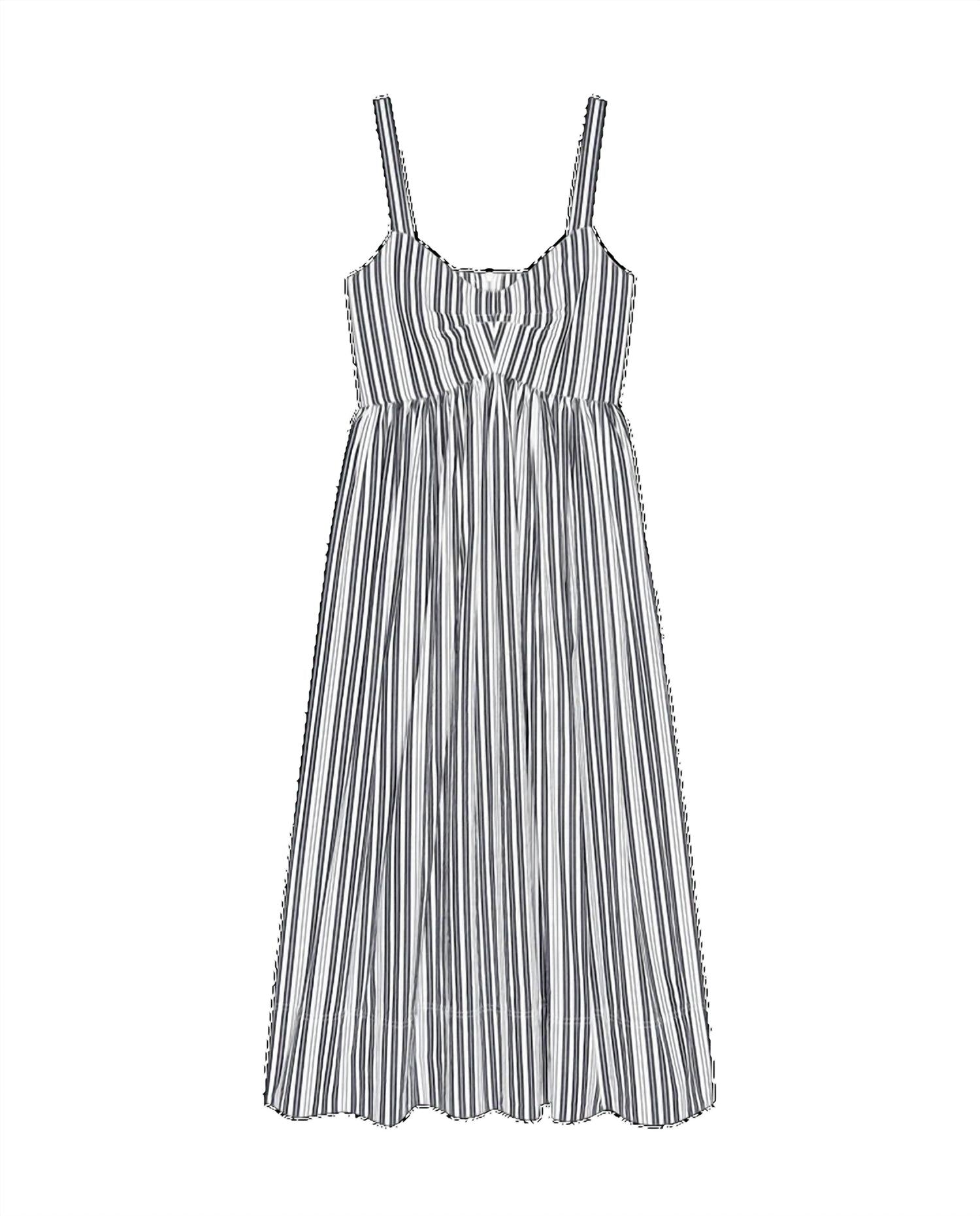 The Great. - Reyes Sleeveless Midi Dress