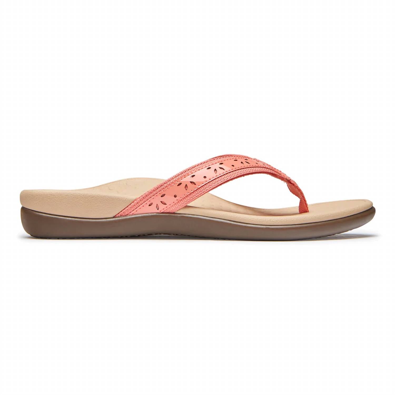 Vionic - Women's Tide Casandra Leather Orthotic Flip-flops