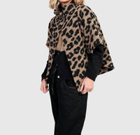 ALEMBIKA Panthera Cozy Cropped Jacket in leopard - women's jacket - view 6
