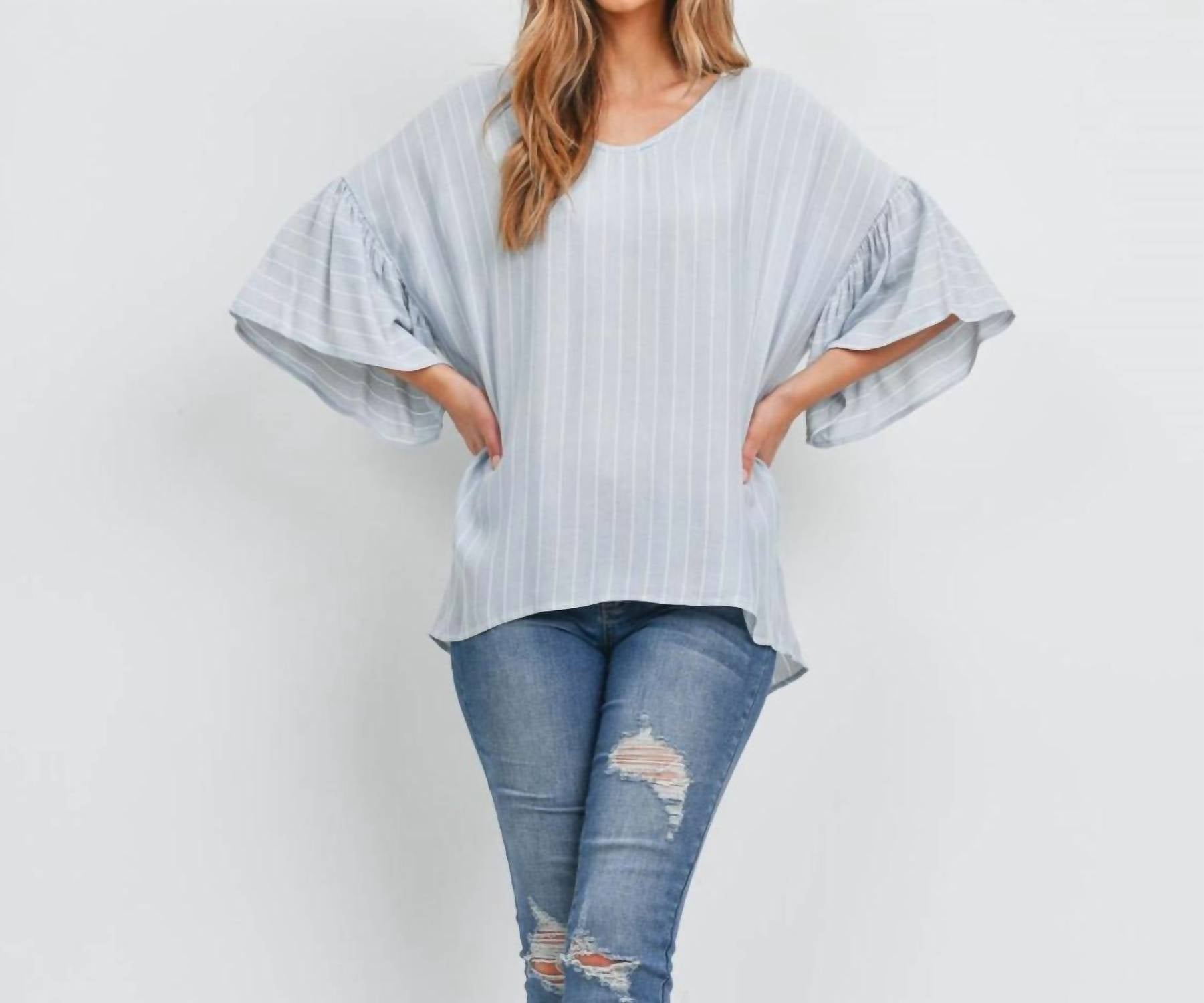 Mittoshop - Striped Tie Back Top