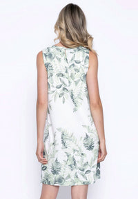 PICADILLY Leaf Lacey Embellished Dress in green - women's dress - detail view
