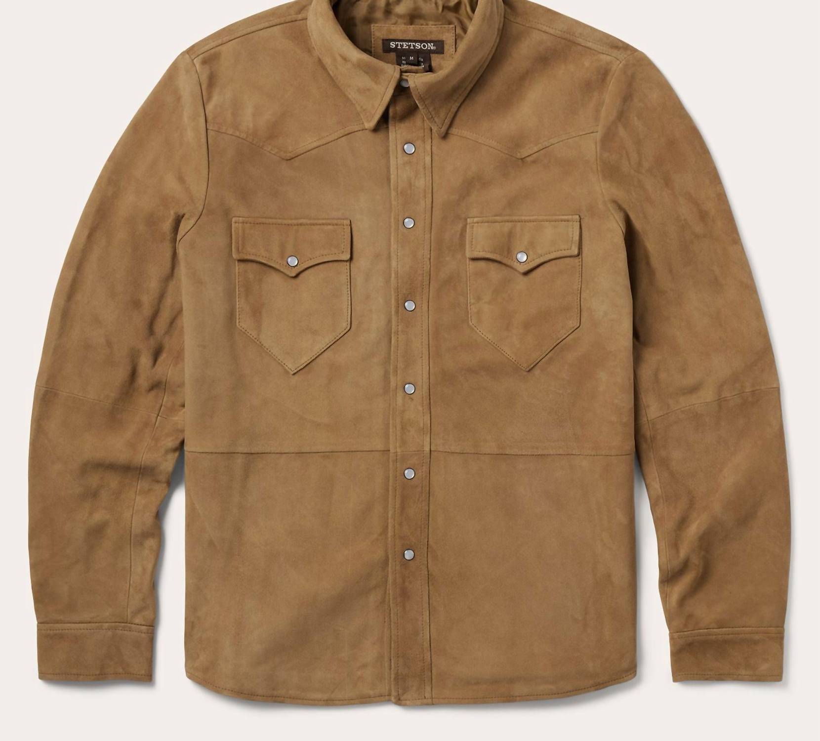Stetson - Men's Suede Leather Shirt Jacket