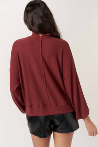 Project Social T - Becca Cozy Rib Funnel Neck Top