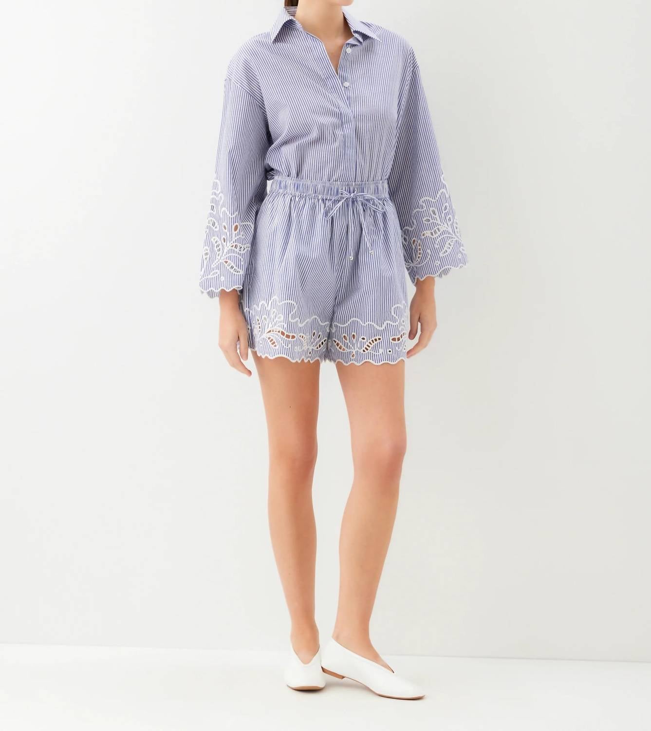 Fifteen Twenty - Women's Darcy Embroidered Shorts