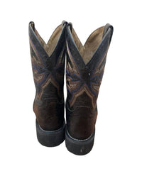 Double-H Boots Women's Short Top Western Boots in midnight - women's shoe - alternate view