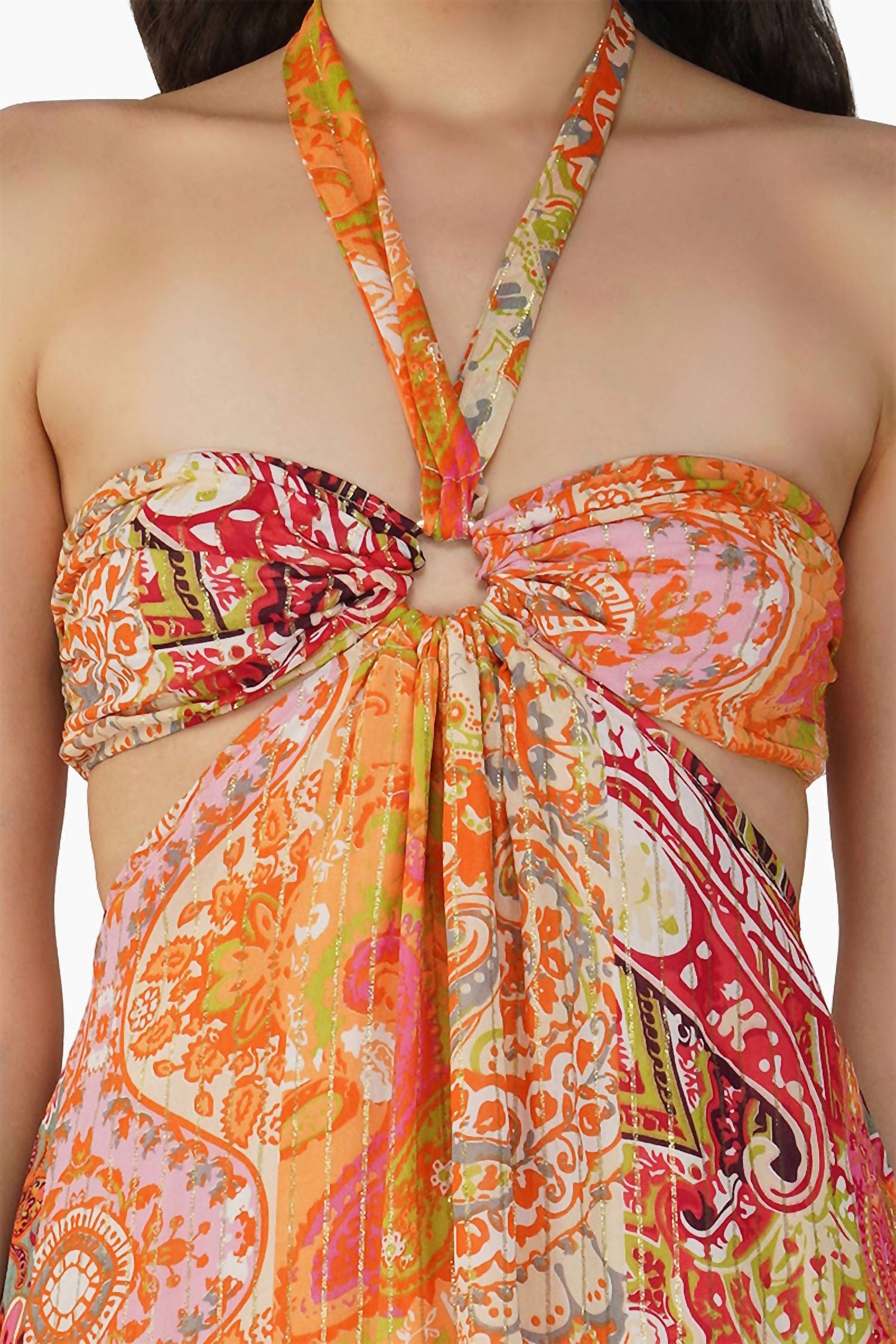 America & Beyond - Palm Paisley Maxi Dress