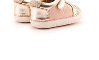 OLDSOLES Girl's 4094 Badge Pave Casual Shoes in powder pink gold glam gold - kids' sneaker - view 4