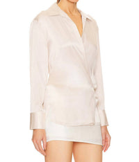 L'Agence - Sora Wrap Front Blouse