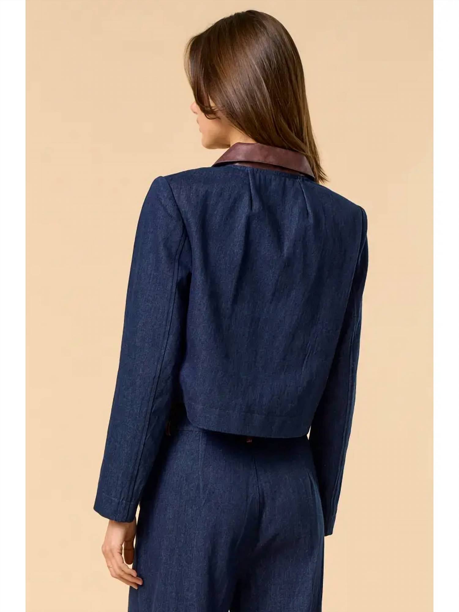 Lalavon - Button Down Contrast Jacket
