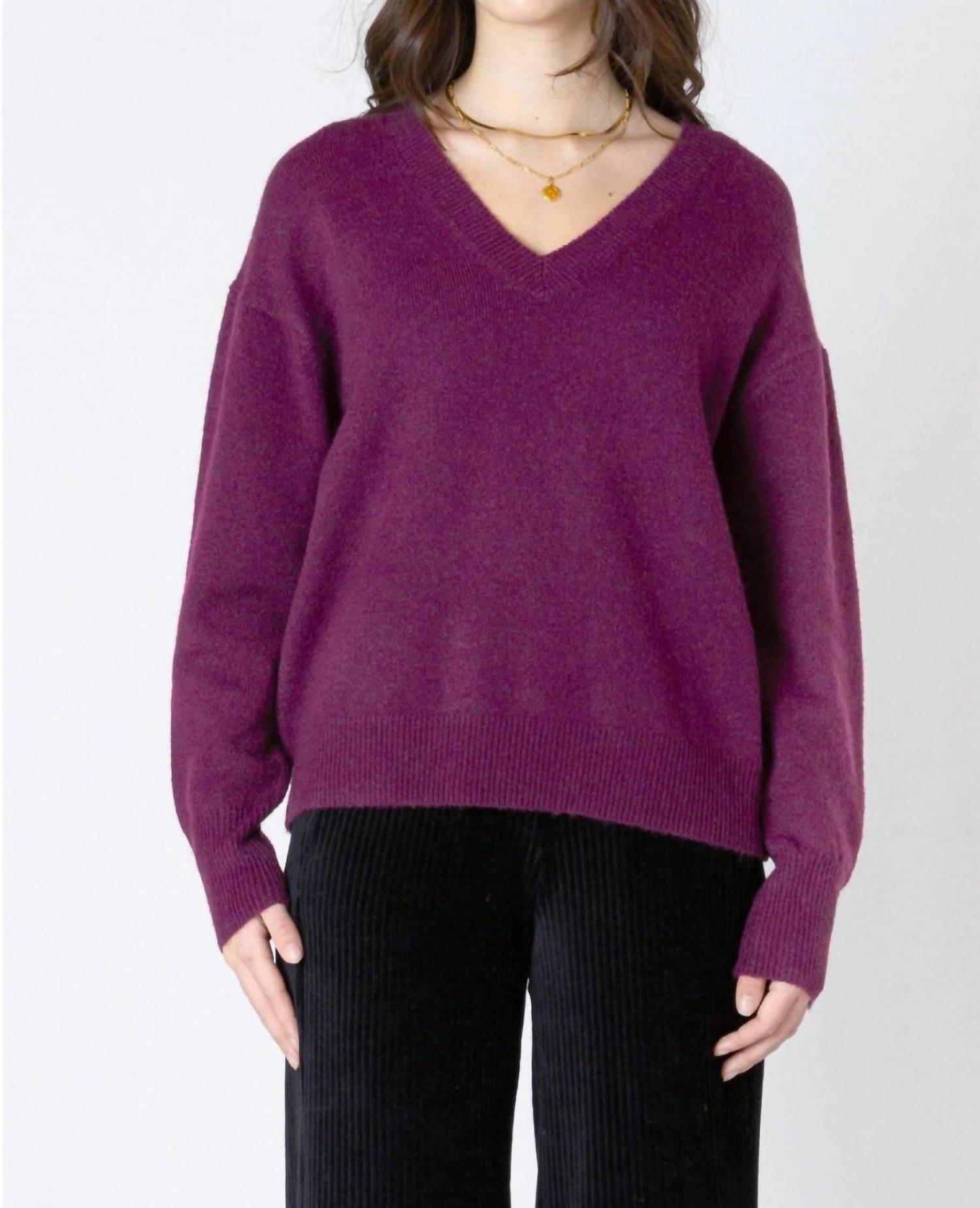 Dex Clothing - V Neck Knit Sweater