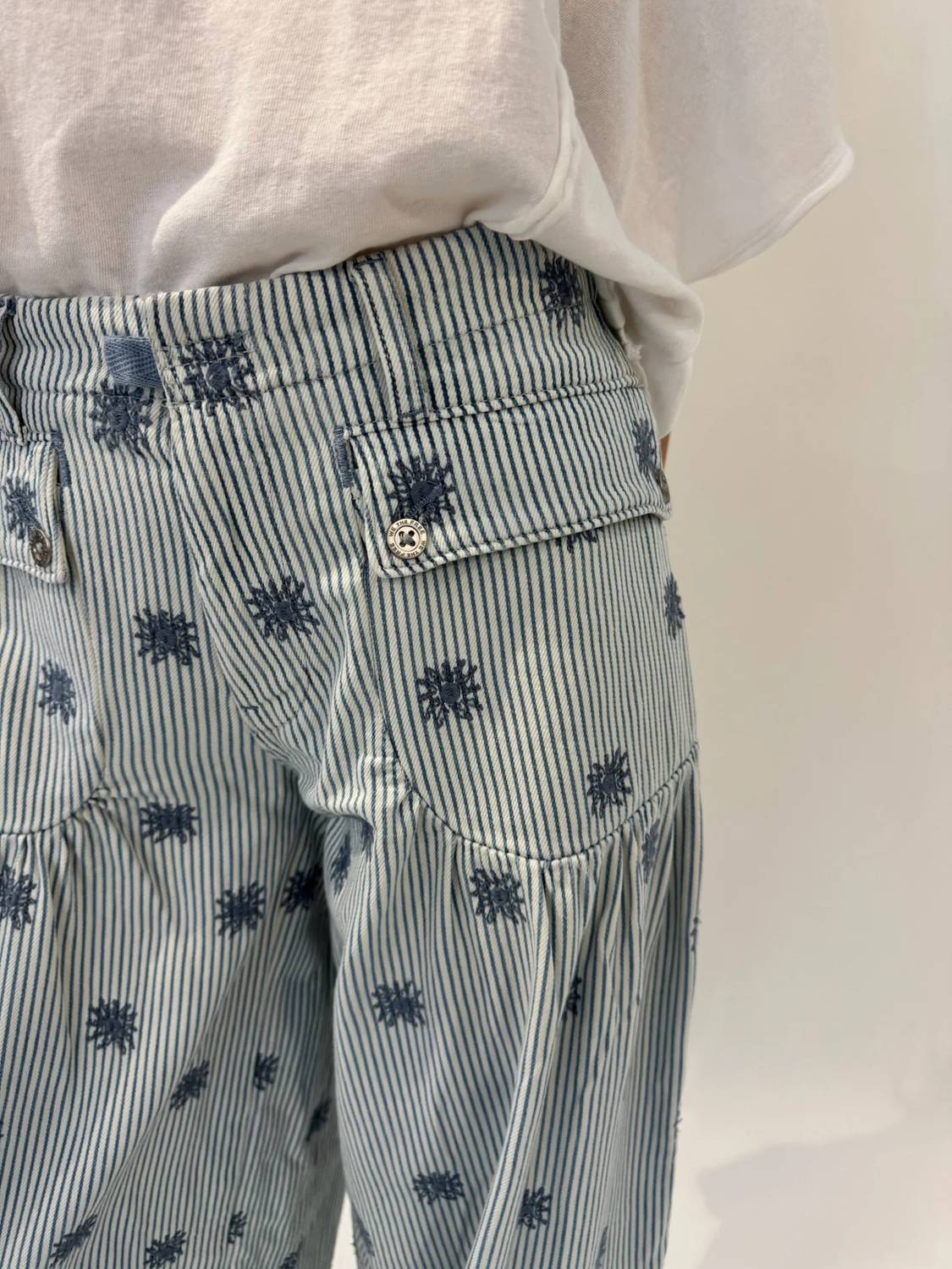 Free People - Lotus Embroidered Jeans