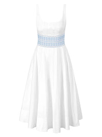 STAUD Rig Dress in white - women's dress - view 4