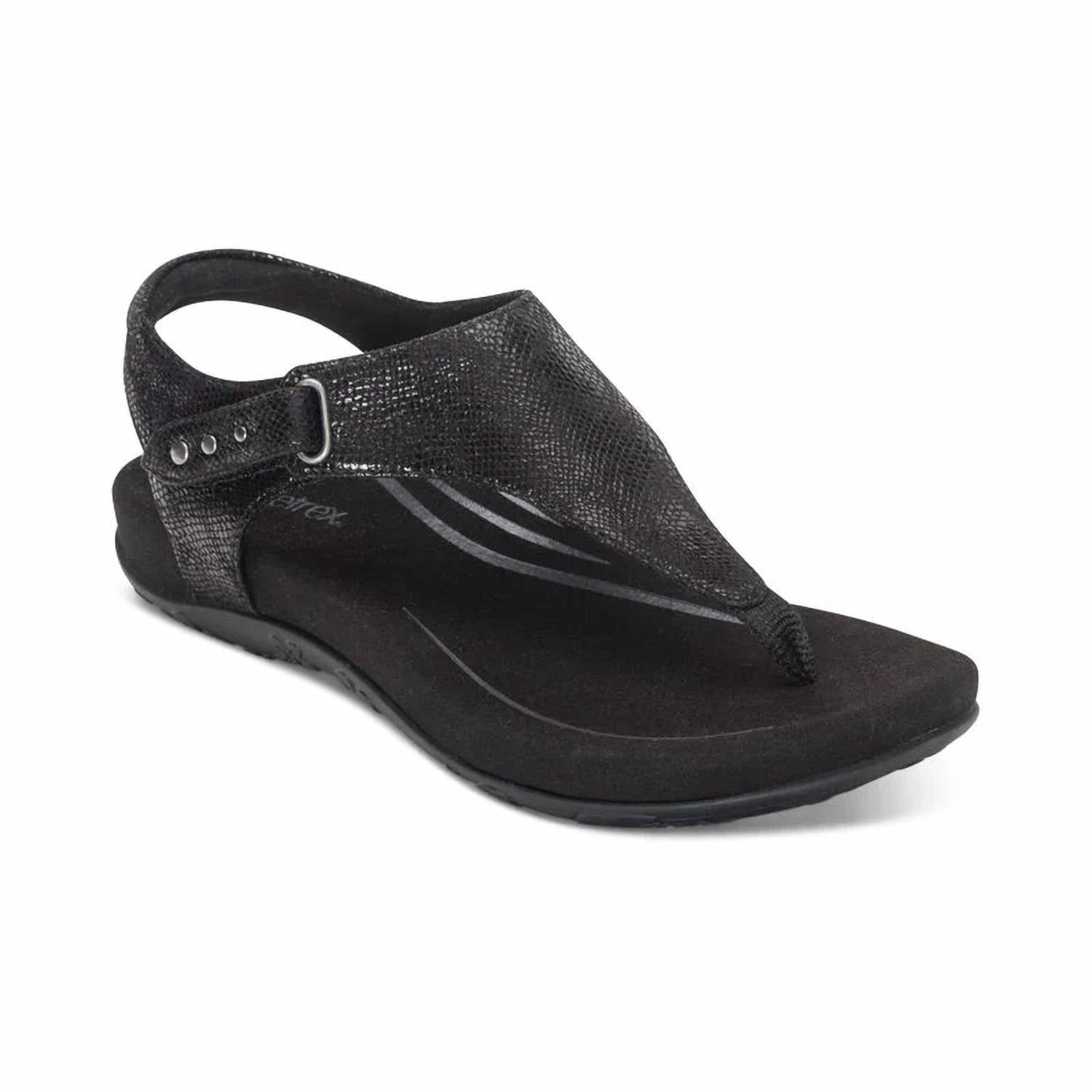 Aetrex - Women's Ellie Adjustable Quarter Strap Thong Sandals