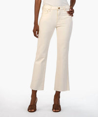Kut From The Kloth - Kelsey Hi-rise Ankle Flare Jean With Raw Hem