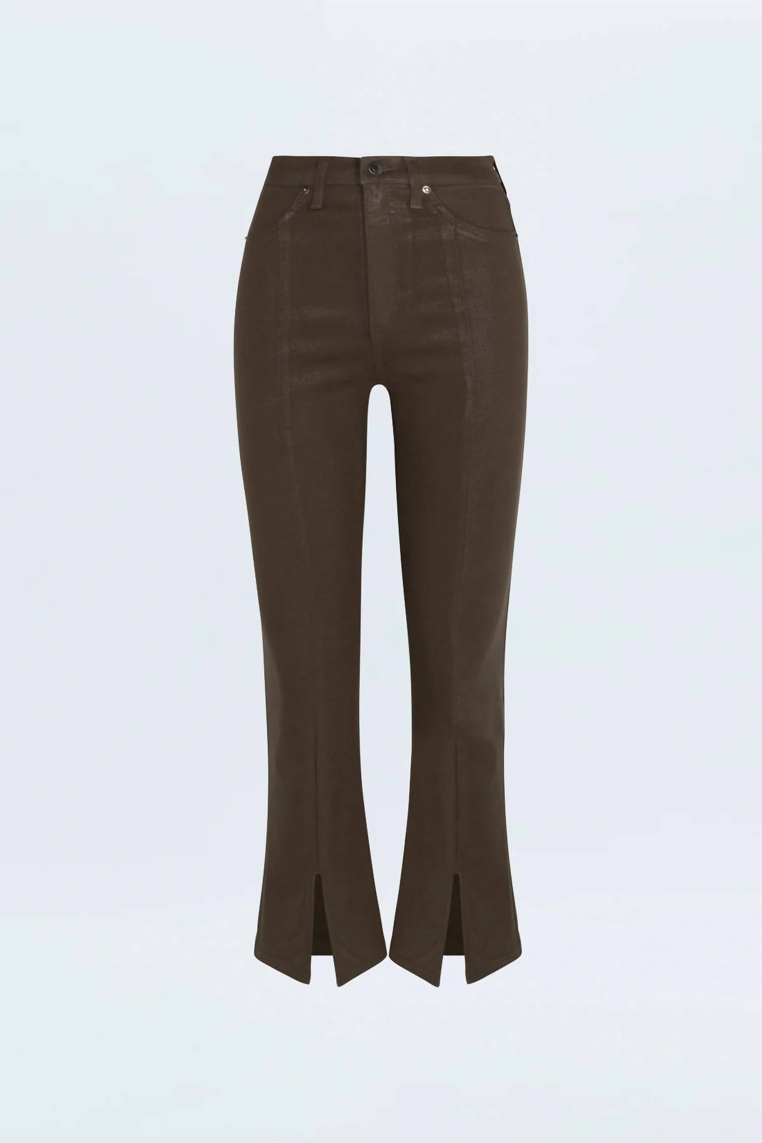 PISTOLA Lennon High Rise Bootcut Jeans With Slit in coated palm - women's jeans - view 5