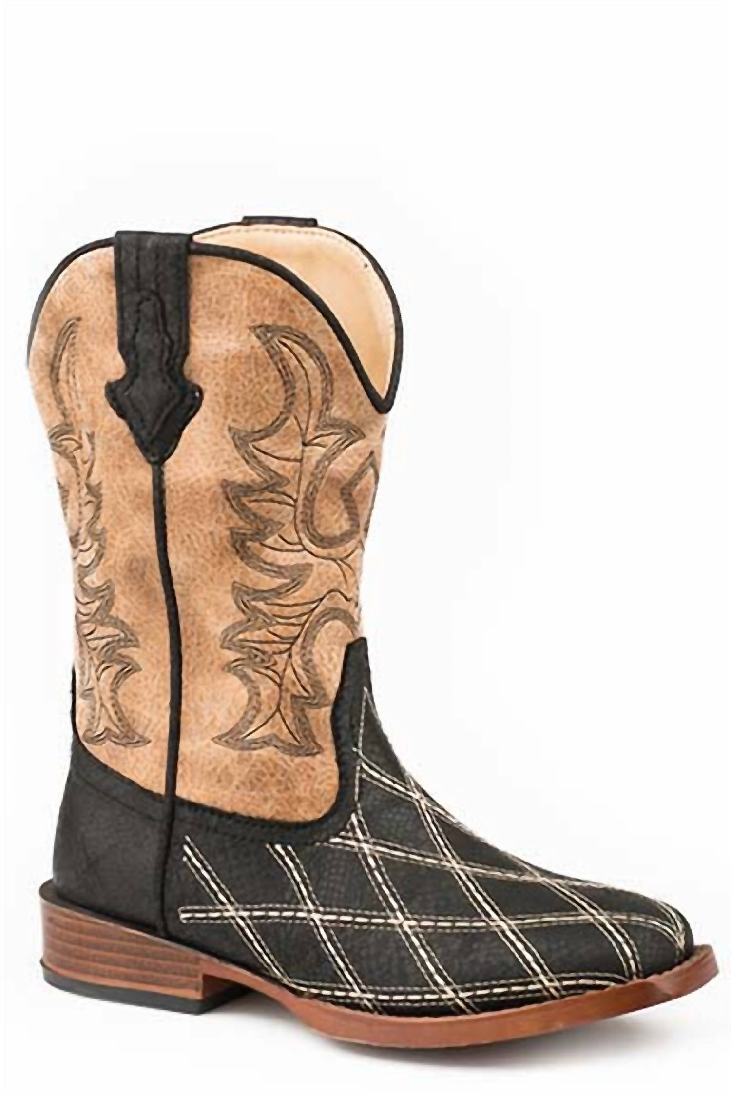 Roper - Boy's Cross Cut Square Toe Boots