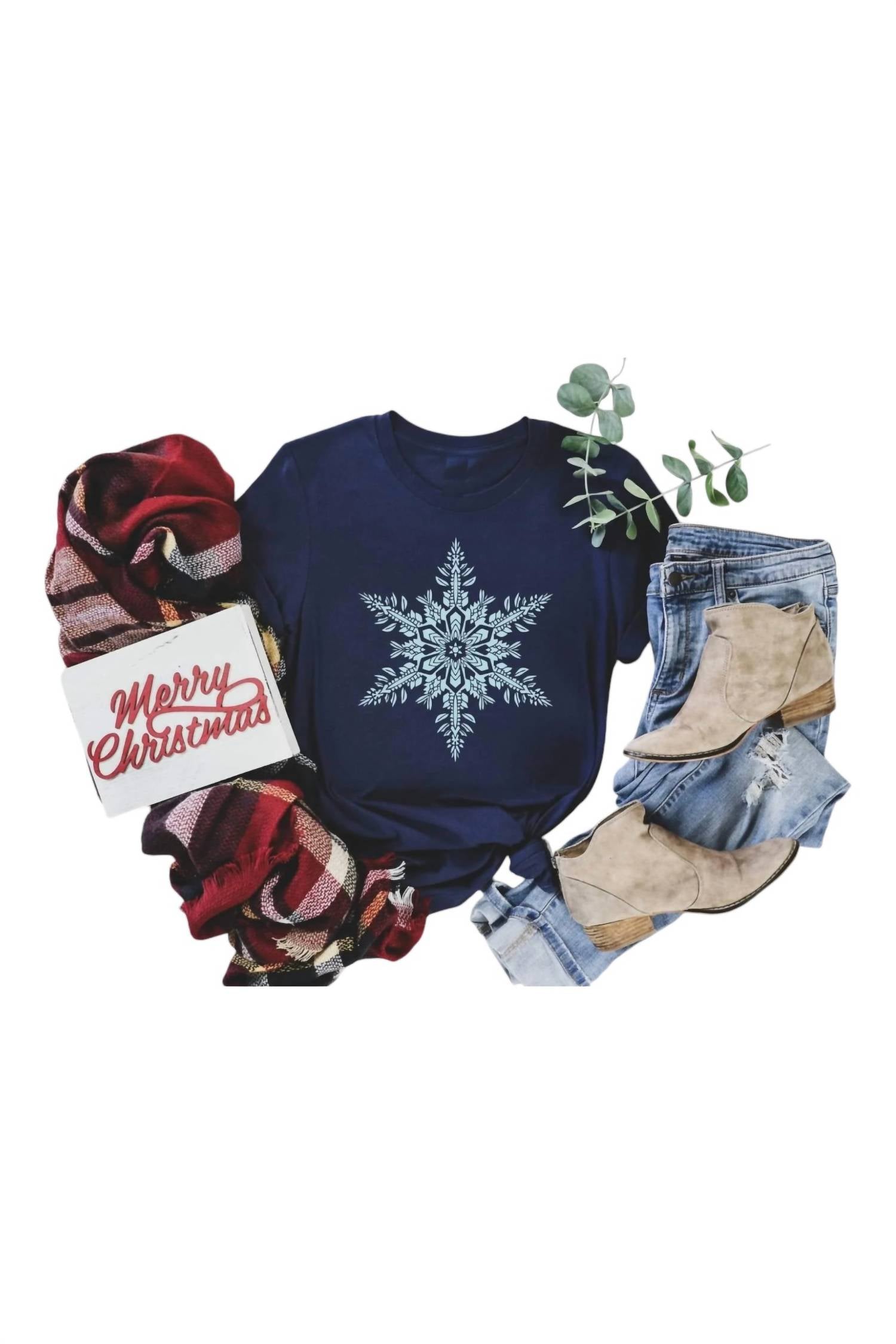 Fox And Owl - Women's Snowflake Tee