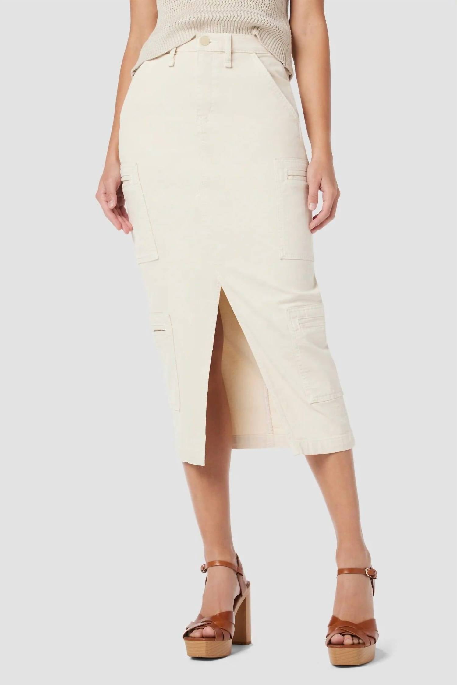 Hudson - Reconstructed Skirt with Cargo Welt Pockets