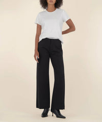 Kut From The Kloth - Soft Stretch Ponte Knit Cropped Wide Leg Pants