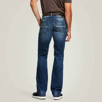 ARIAT M7 Rocker Stretch Nassau Stackable Straight Leg Jeans in summit - men's jeans - detail view