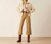 ARIAT Robyn Shacket in summer sand - women's jacket - alternate view
