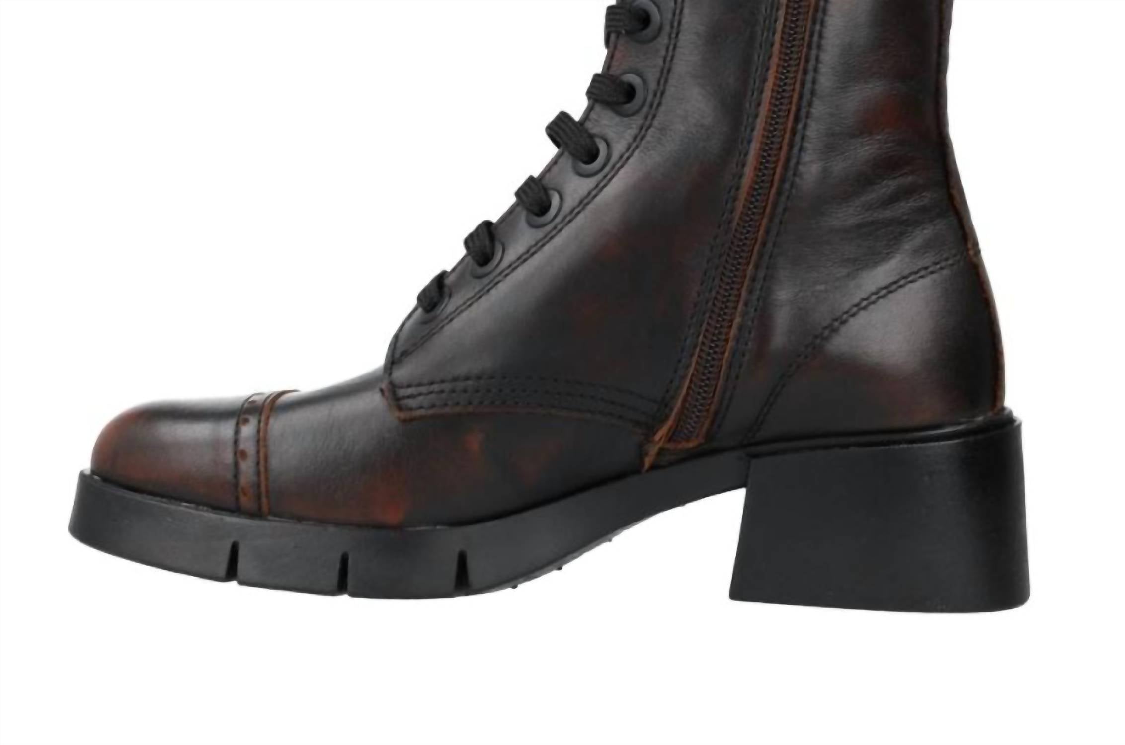 The ART Company Women's 1287 Chunky Block Heel Boots in black - women's shoe - detail view