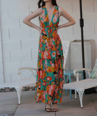 Angie - V-neck Maxi Dress