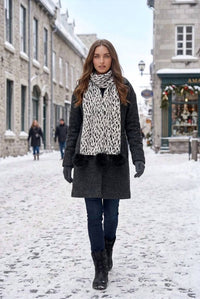 Joseph Ribkoff - Faux Fur Knit Scarf