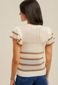 Hem & Thread - Crochet Ruffle Sweater