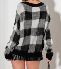 Mustard Seed - Paris Buffalo Plaid Button Up Cardigan