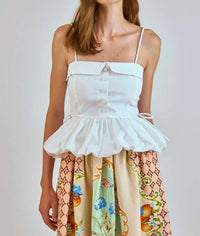 Hunter Bell - Juliana Faux Button-front Top