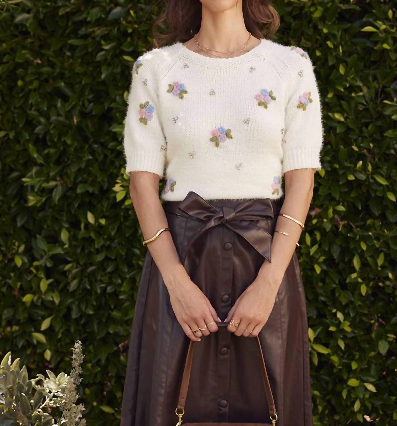 In February - Faux Leather Skirt