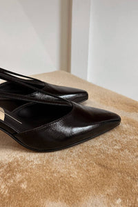 Dolce Vita Women's Ginay Slingback Heels in black leather - women's heels - view 6