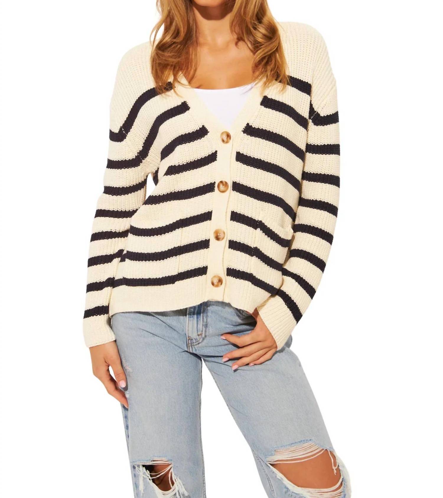 John + Jenn - Zayn Stripe Cardigan