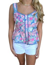 Sugarlips - BAINE EMBROIDERED BUTTON UP TOP