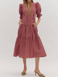 Entro - Botanical Midi Dress