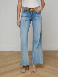 L'Agence - Joanne Low Rise Wide Leg Jeans