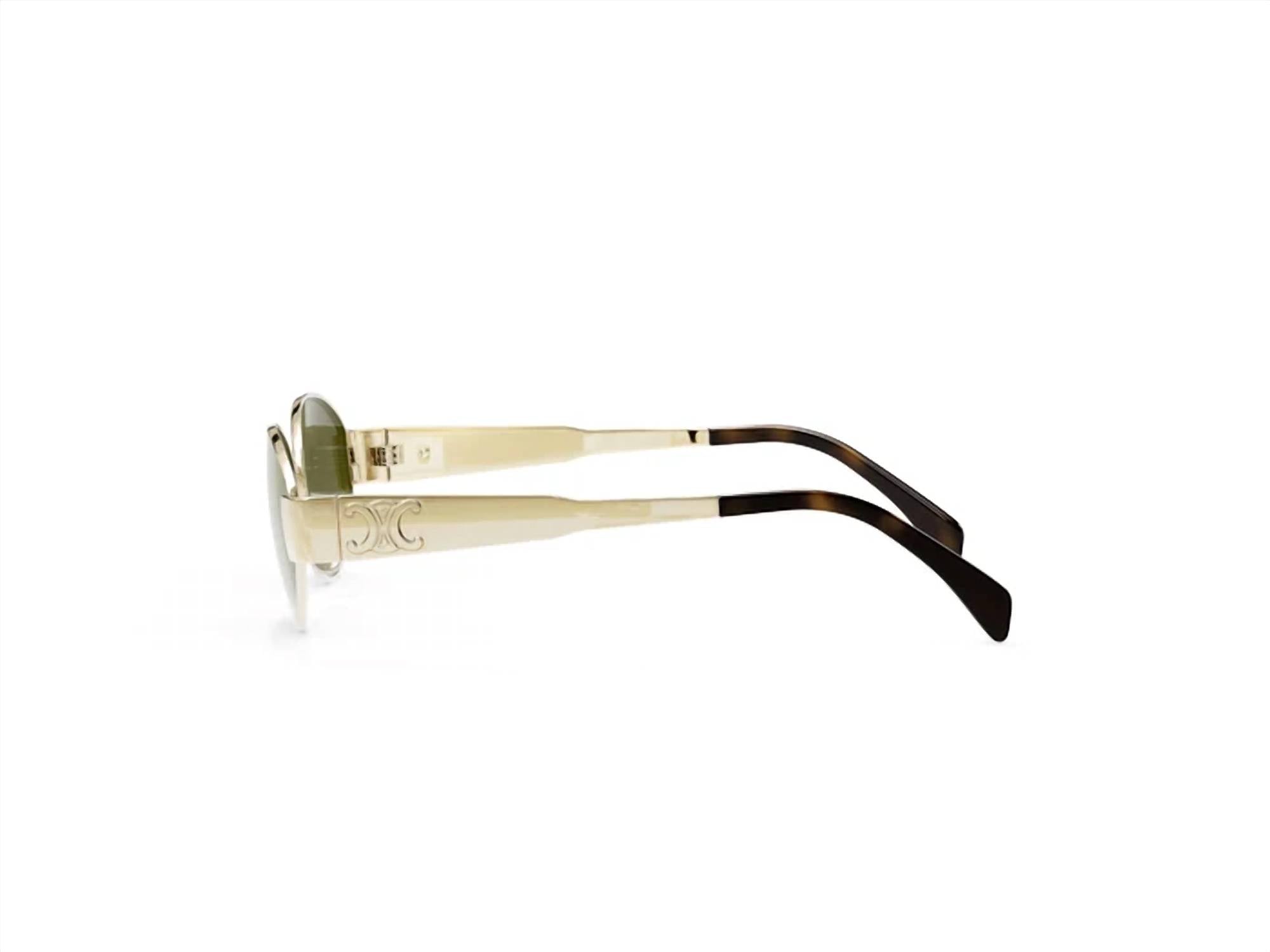 Celine - Women's Triomphe Oval Non-polarized Sunglasses