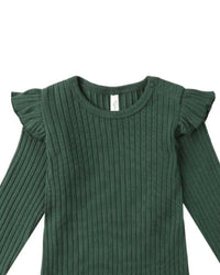 Rylee + Cru - Kid's Shoulder Ruffle Bodysuit