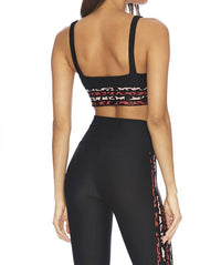 Beach Riot Leah Top in multi leopard - women's intimate - alternate view