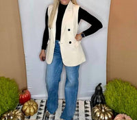 Miss Sparkling - Double Breasted Blazer Vest