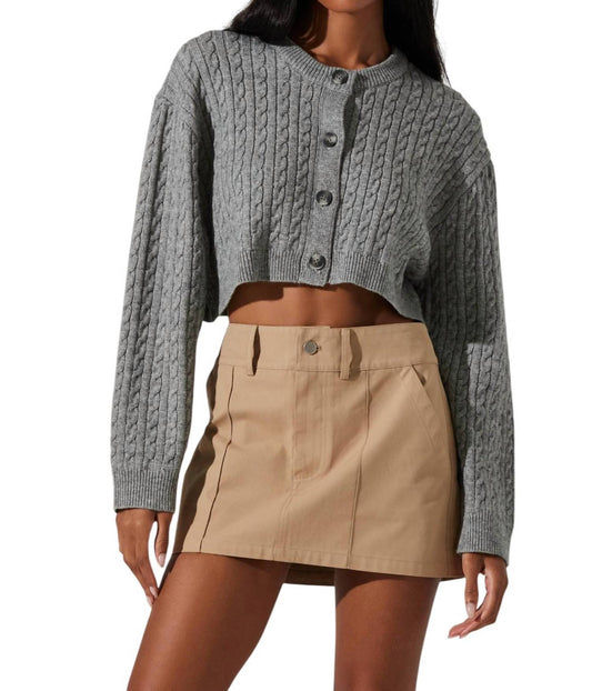 Astr - Sebille Cropped Cardigan