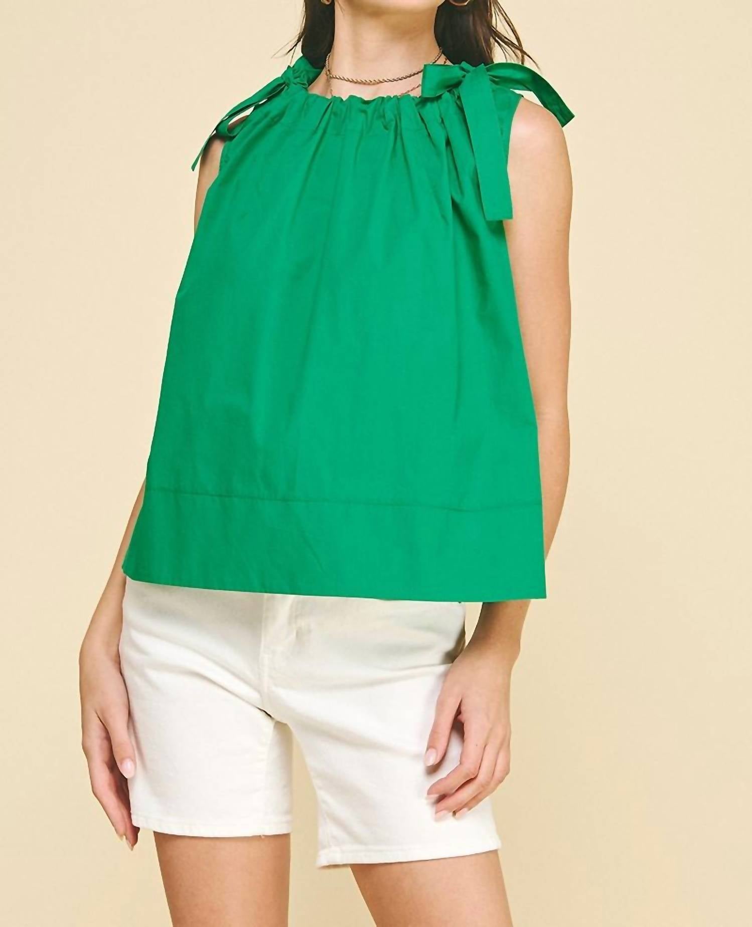 Pinch - Quinn Tie Shoulder Top