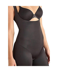 TC Fine Intimates Comfort Wyob Thigh Slimmer Shapewear With Back Magic in black - women's intimate - detail view