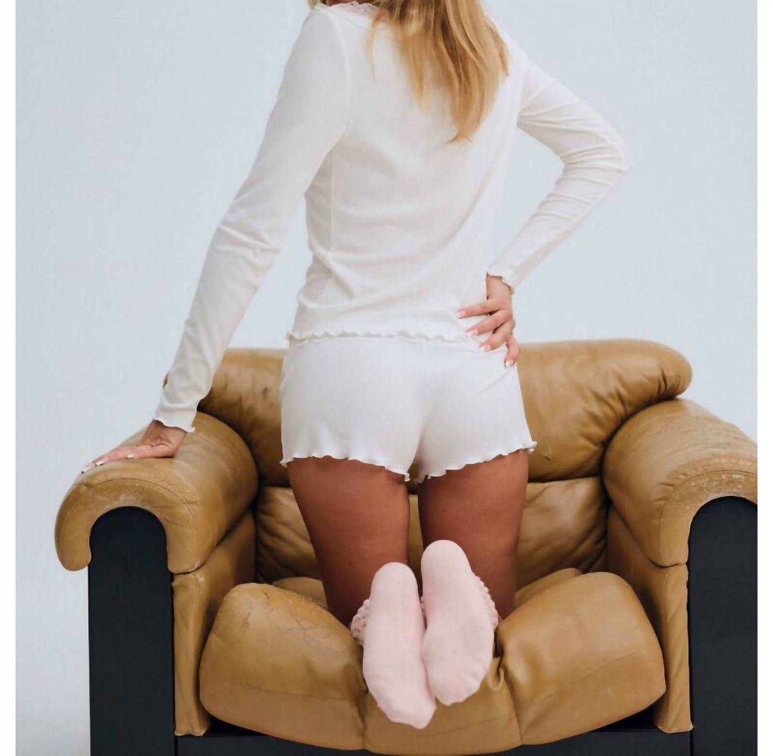 For Love & Lemons - Eisley Ribbed Knit Short