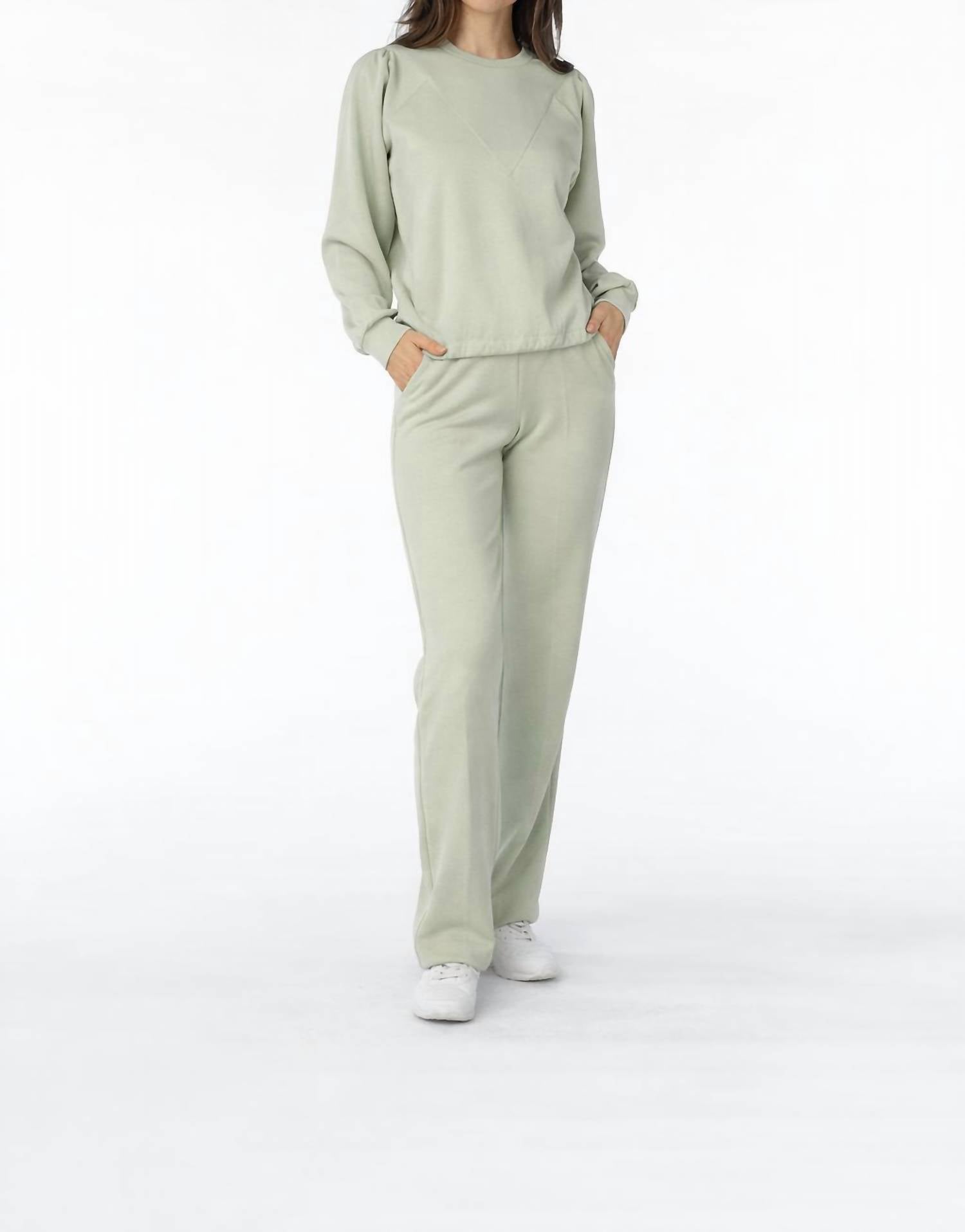 ESQUALO Flair Trouser jogger in pistache - women's pants